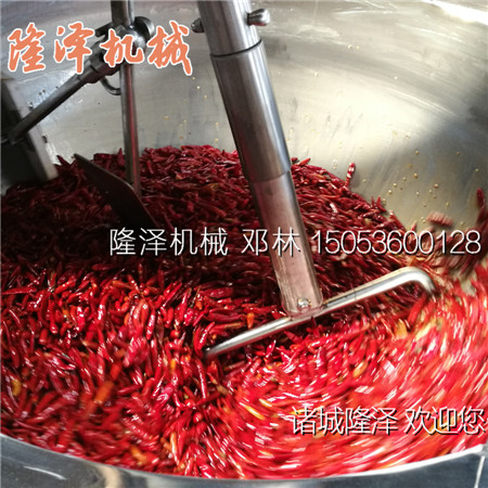 必胜博官网牌φ1000型燃气炒锅一锅能生产多少斤辣椒酱?